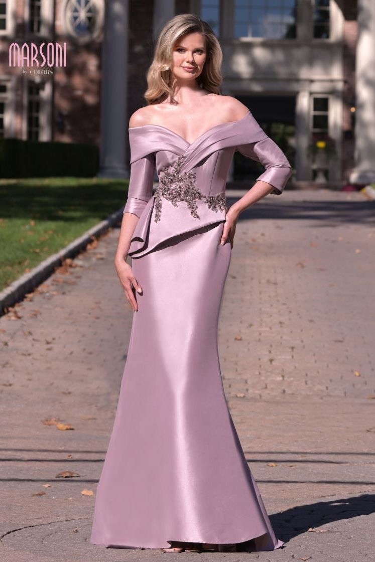 Marsoni by Colors -MV1333 Embellished With A Crystal Beaded Applique