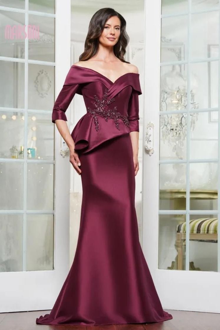 Marsoni by Colors -MV1333 Embellished With A Crystal Beaded Applique