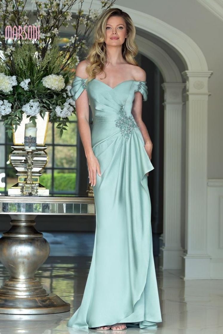 Marsoni by Colors -MV1351 Crystal Beaded Evening Gown
