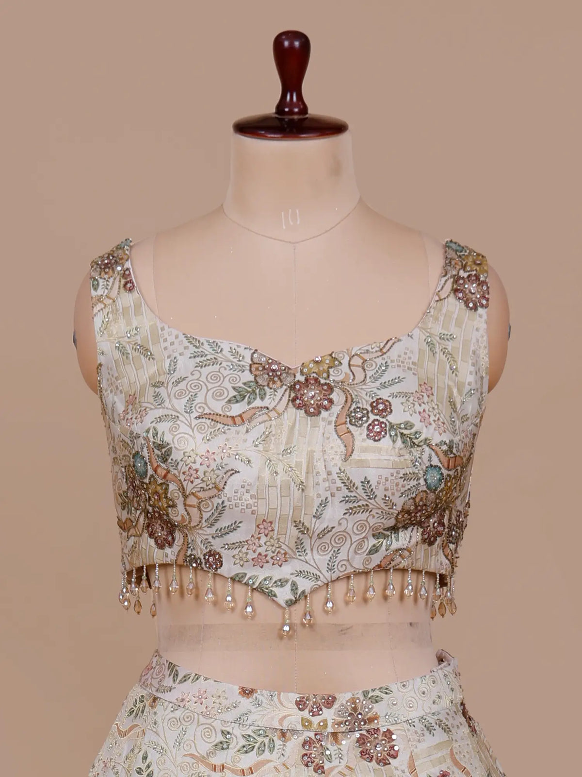 MyFashion -KLS-2838 Ivory Shimmer Silk Lehenga Choli For Party Wear And Special Occasions