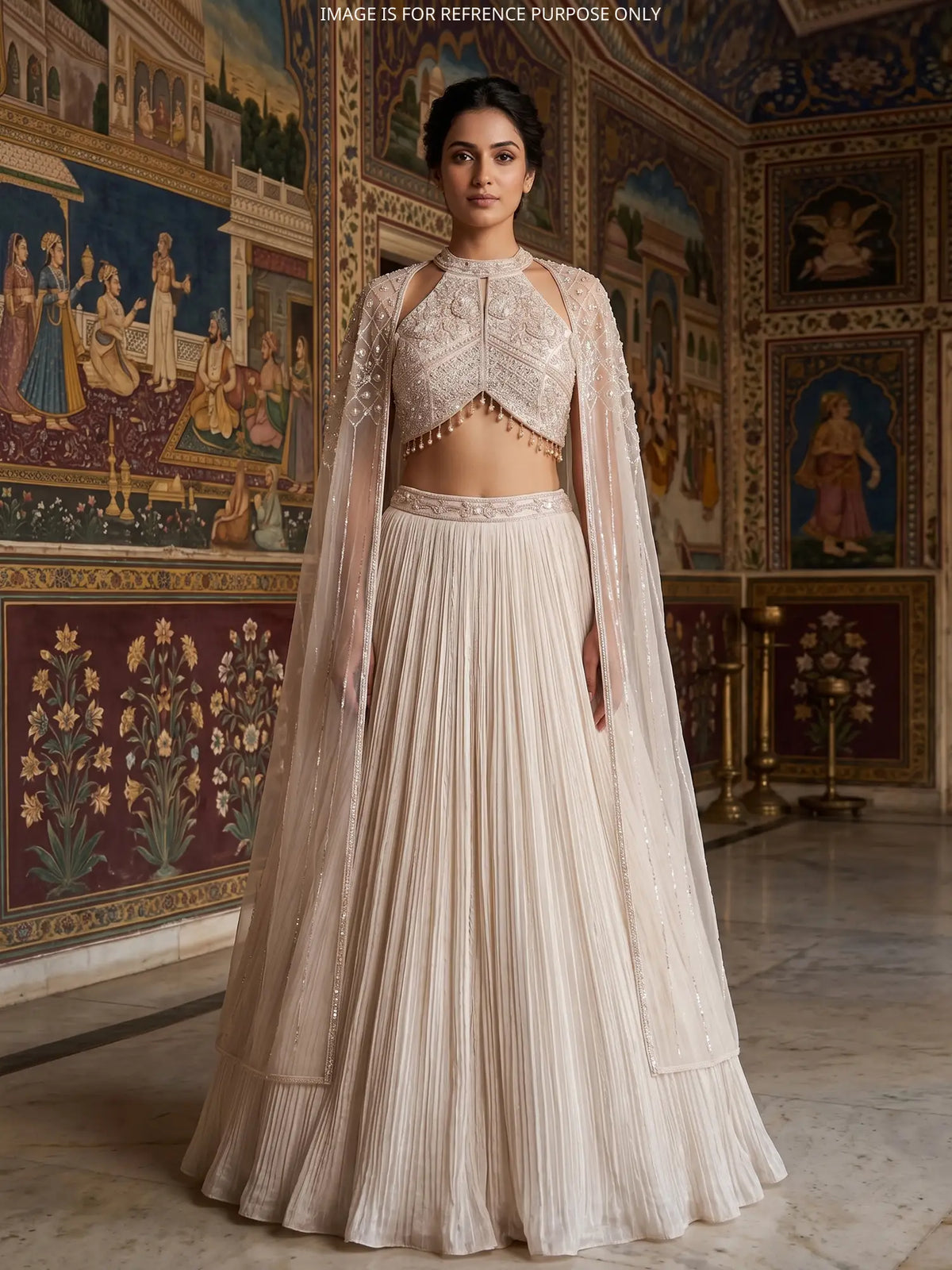 MyFashion -KLS-2851 Modern Off White Wedding Lehenga With Couture Designer Detailing