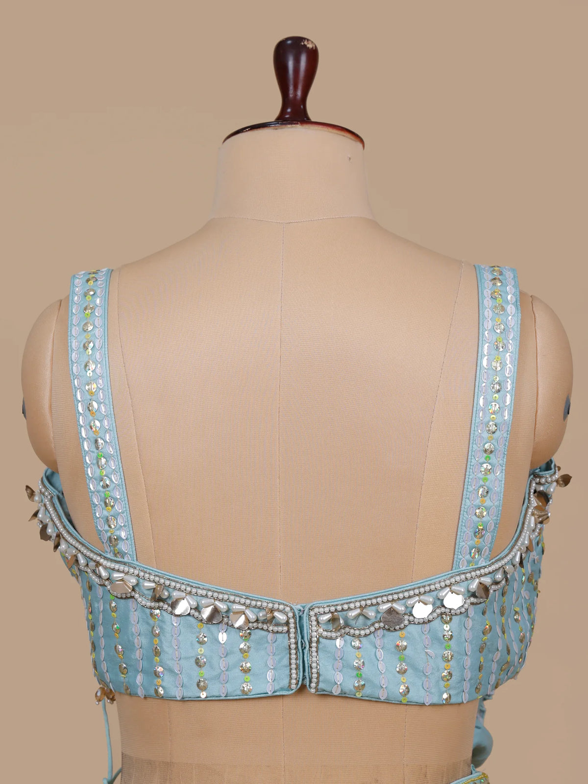 MyFashion KLS-2713 Party Wear Raw Silk Pearl Work Lehenga