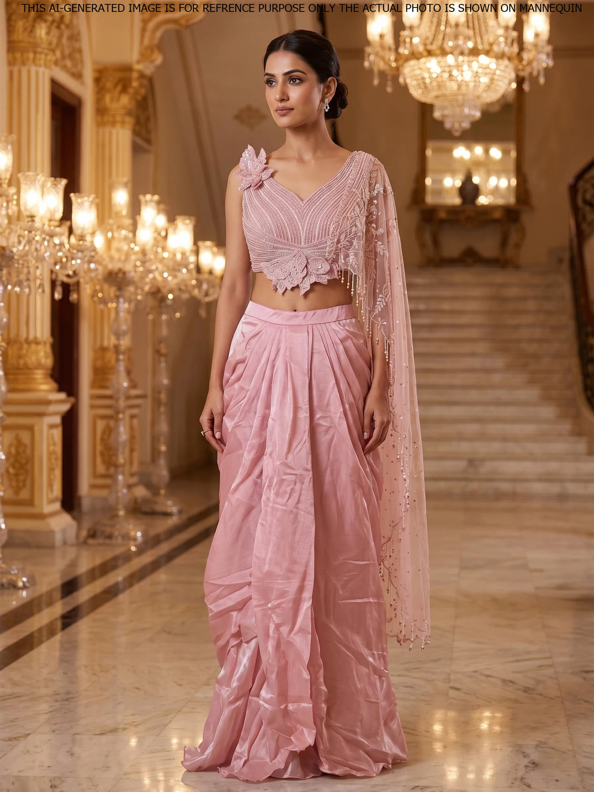 MyFashion KLS-2701 Pink Saree With Sequins Trending Design 2026