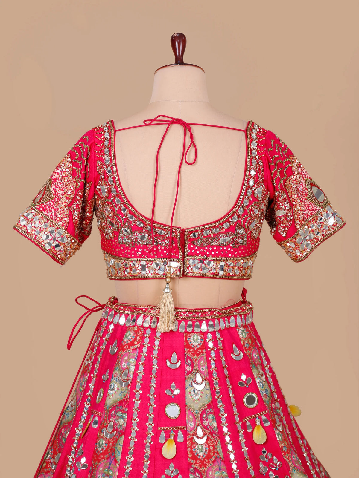 MyFashion KLS-2694 Pink Raw Silk Dilruba Sequin lehenga