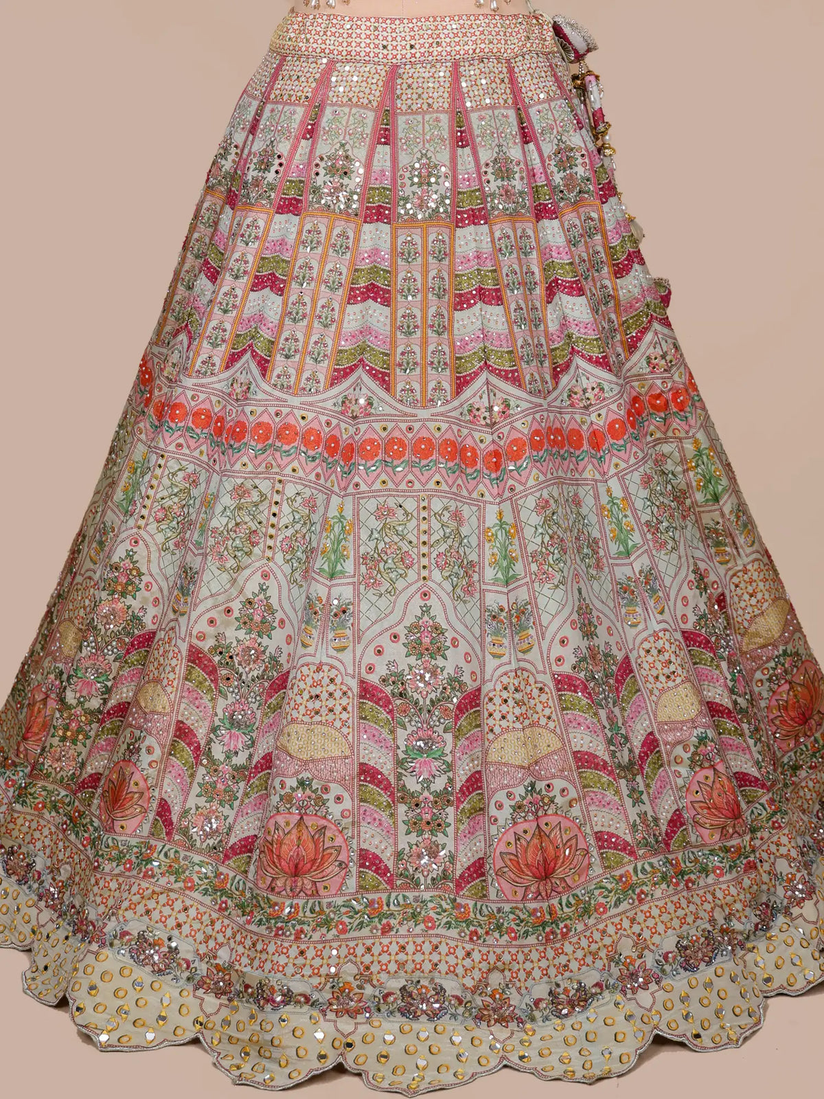 MyFashion KLS-2763 Trending Designer Multi Silk Lehenga Set Pearl Sequins Work