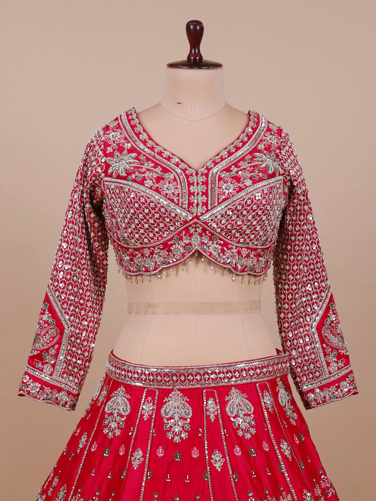 MyFashion KLS-2803 Wedding Wear Rani Silk Lehenga Online With Beads Work