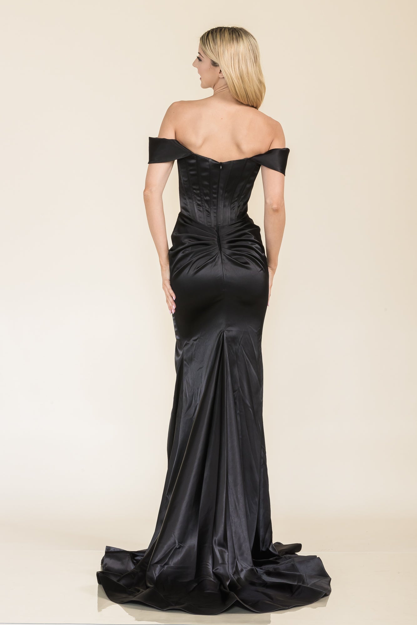 Prima Dress -SA502311 Corset Bodice Off Shoulder Prom Dress