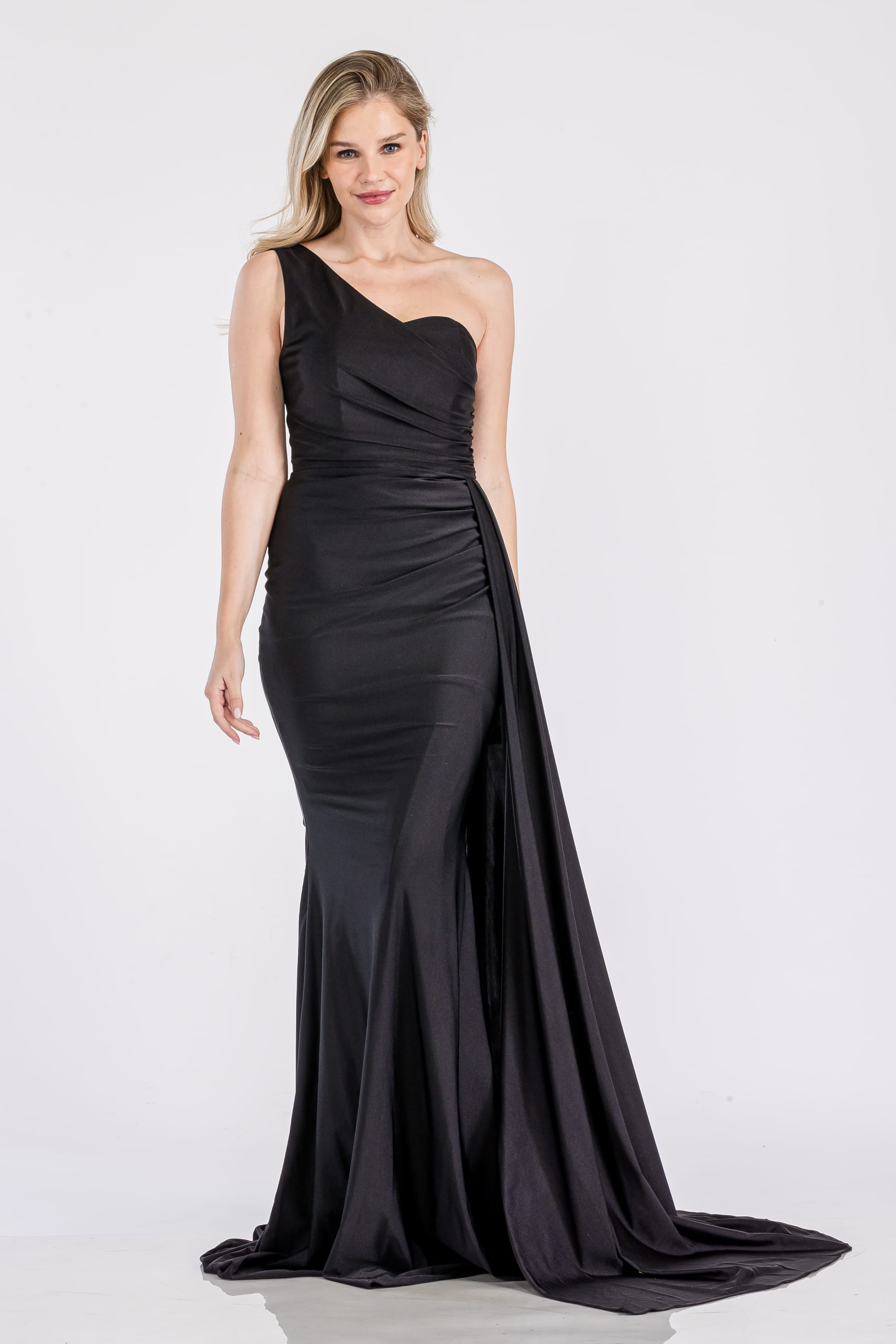 Prima Dress -SA502383 One Shoulder Stretch Sheath Dress