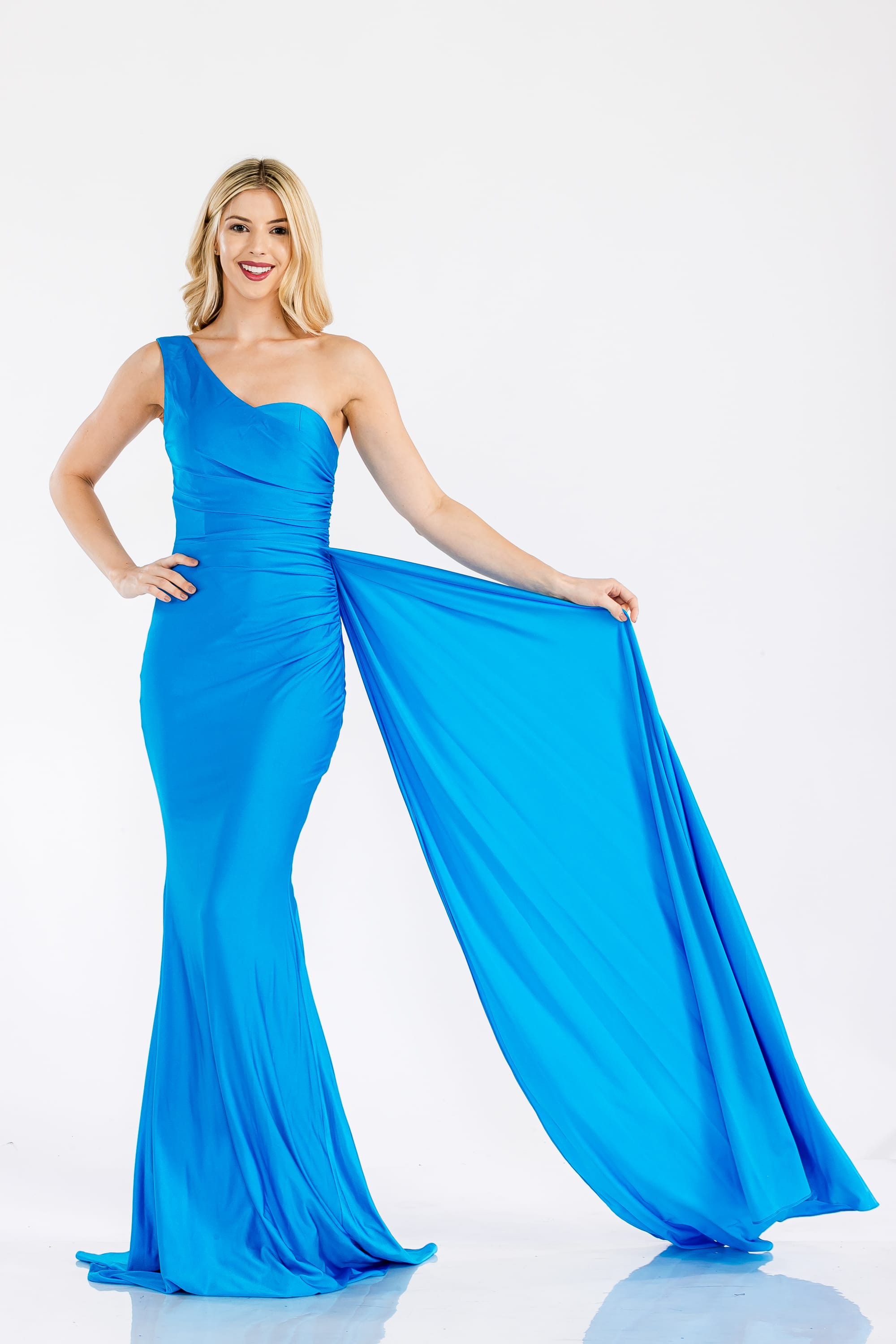 Prima Dress -SA502383 One Shoulder Stretch Sheath Dress