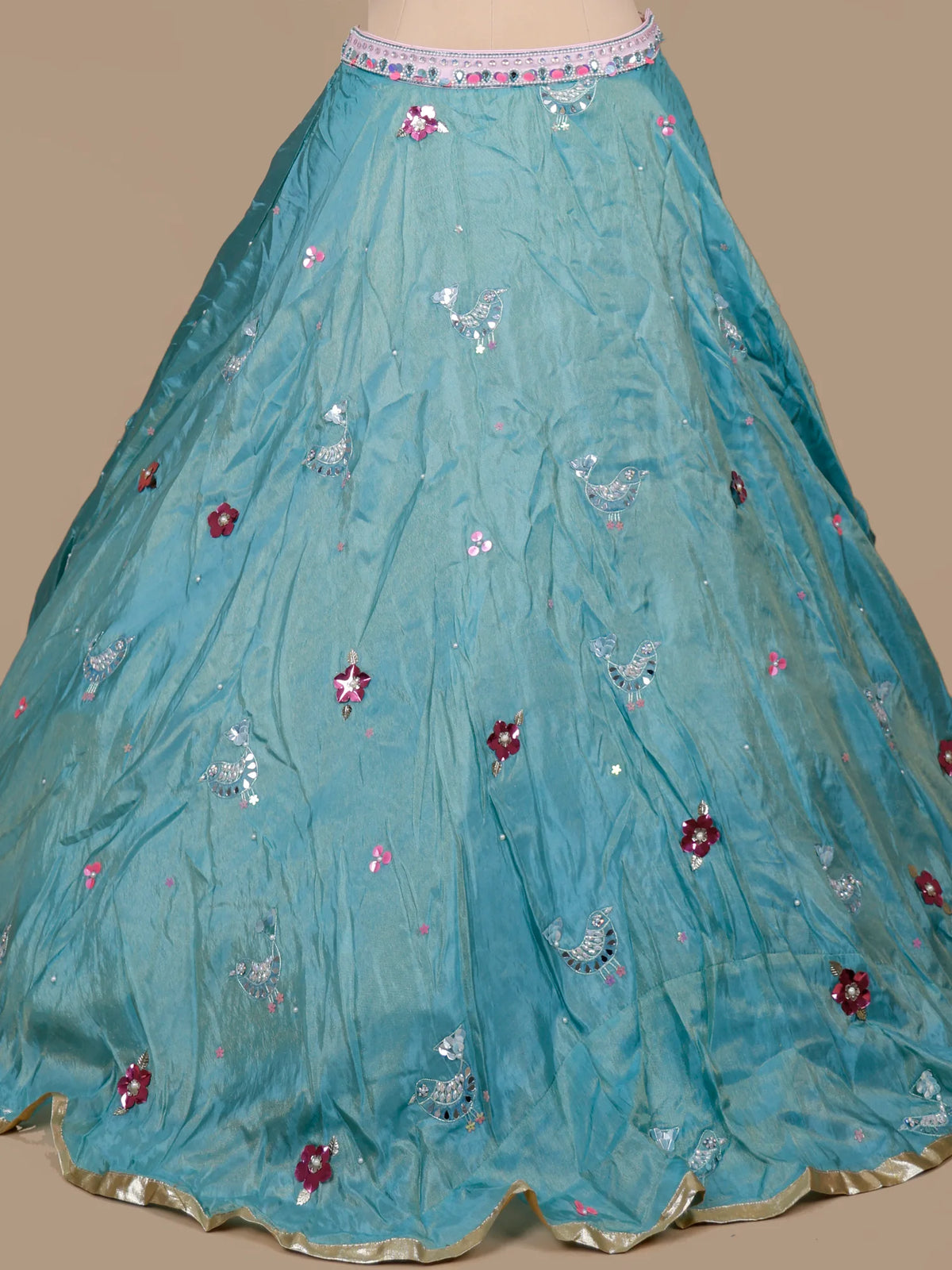 MyFashion KLS-2712 Organza Sequins Work Party Wear Lehenga Choli