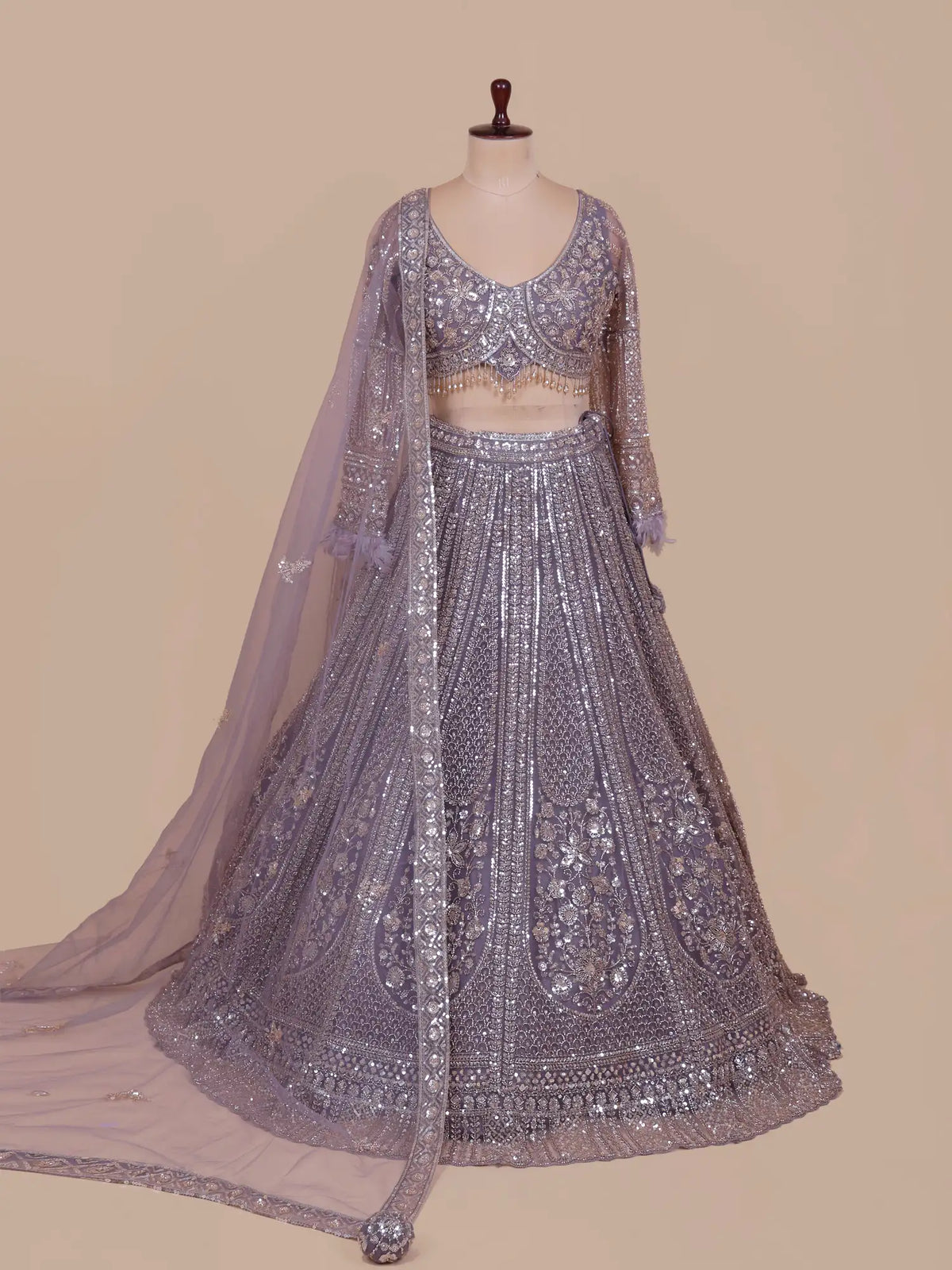 MyFashion -KLS-2832 Trending Lavender Lehenga With Designer Sequins Work For Weddings