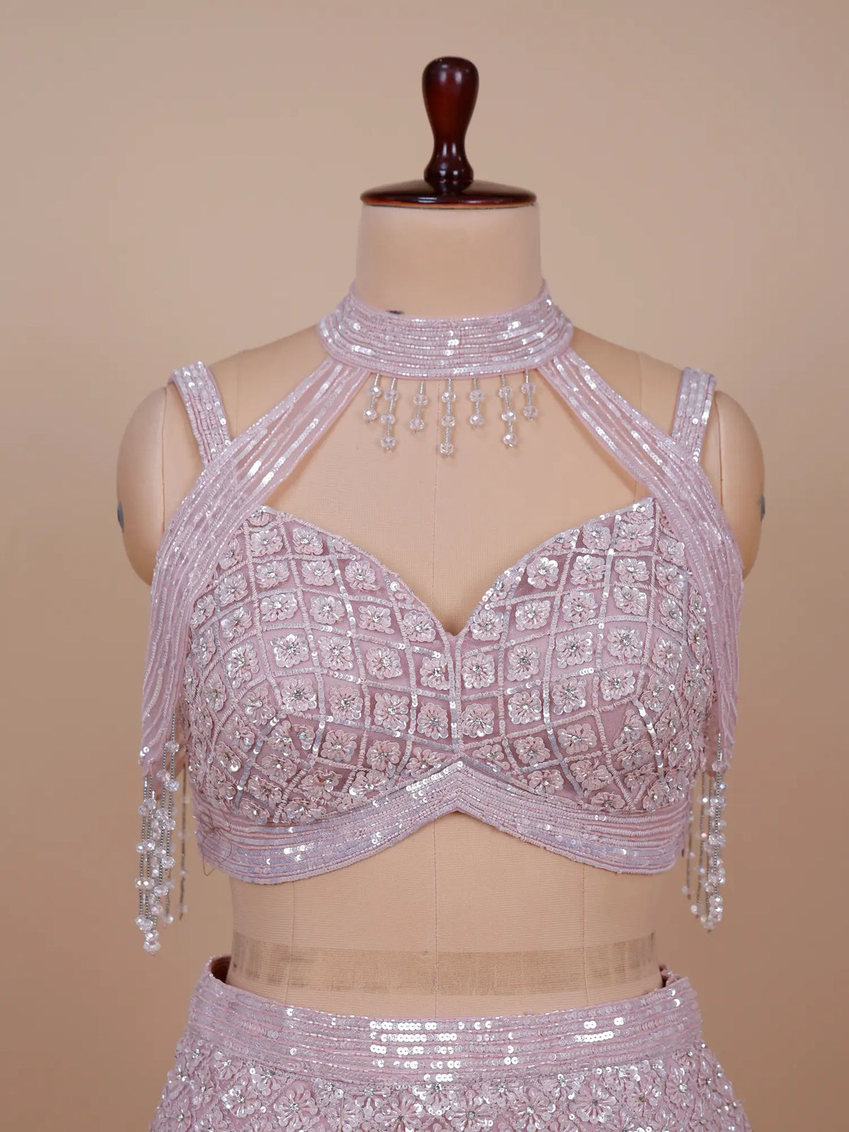 MyFashion KLS-2744 Trending Lavender Net Fishcut Lehenga With Sequins Work