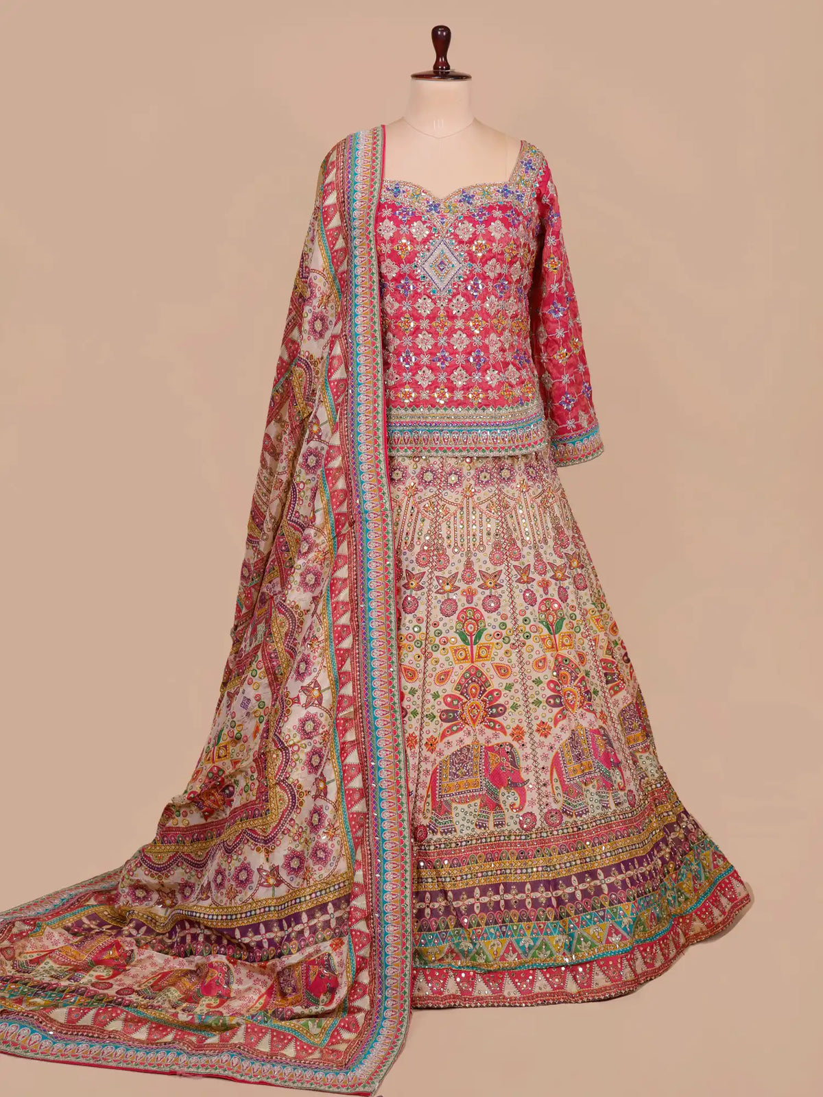 MyFashion KLS-2762 Designer Multi Color Silk Lehenga Choli