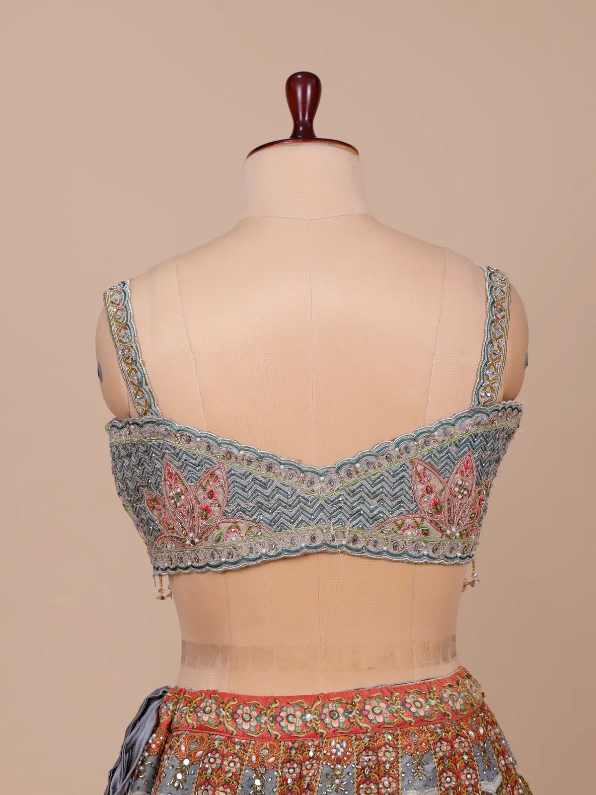 MyFashion KLS-2758 Premium Luxury Multi Color Silk Lehenga Pearl Diamond Detailing
