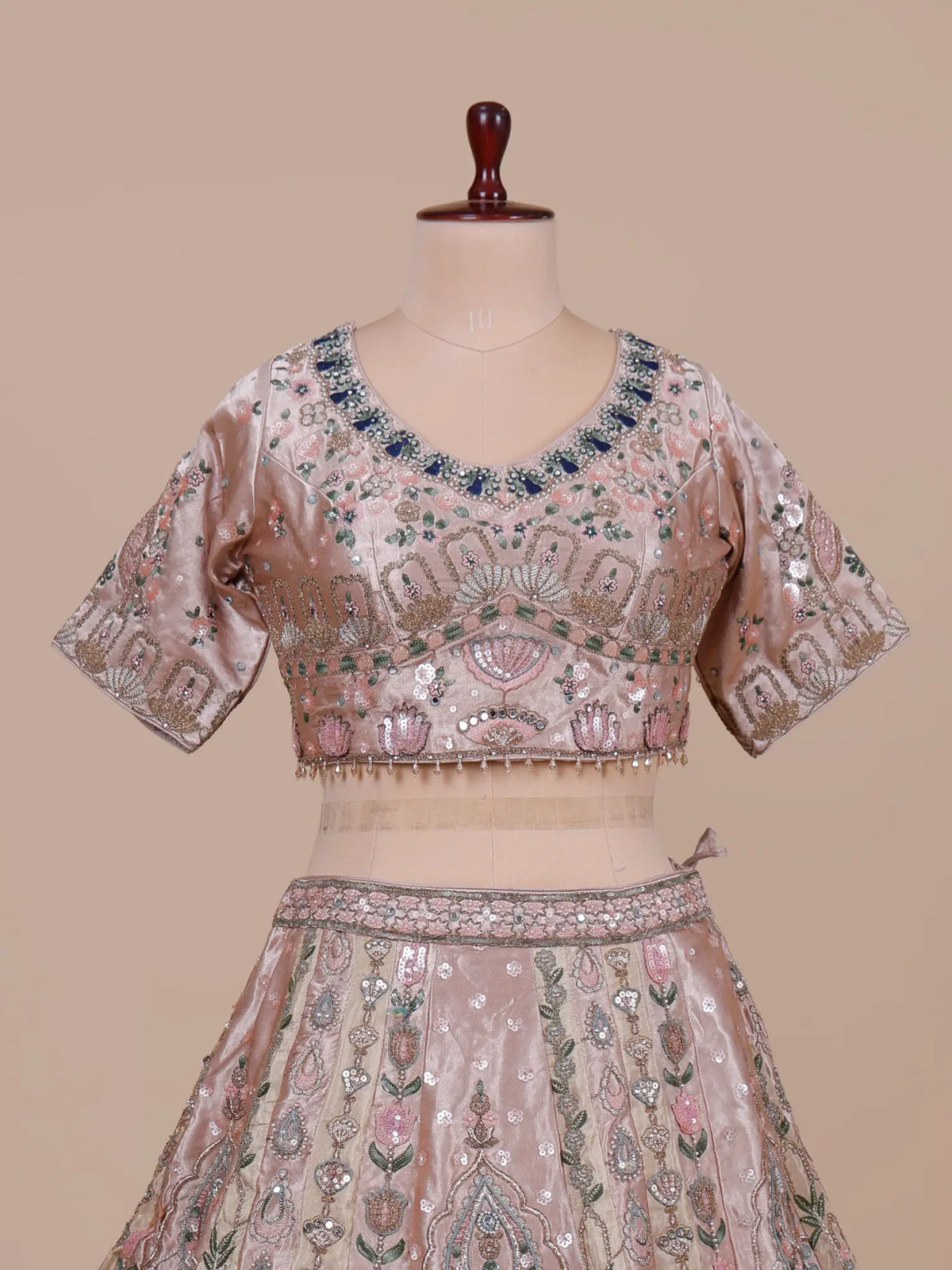 MyFashion KLS-2794 Designer Rose Pink Lehenga With Pearl Diamond Work