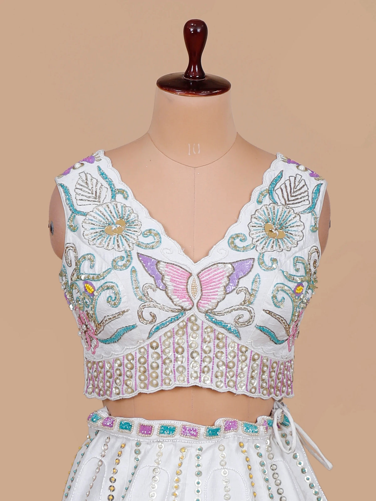 MyFashion KLS-2691 White Designer Raw Silk trending white lehenga