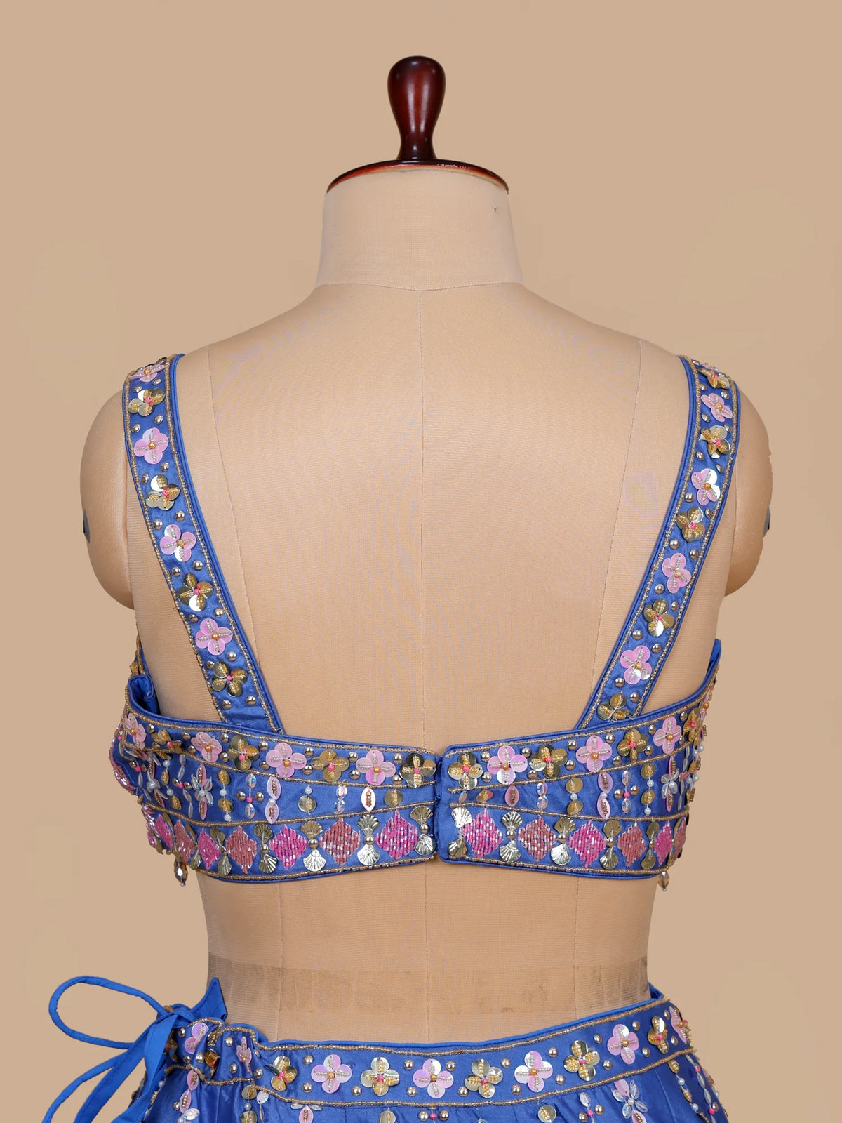 MyFashion KLS-2717 Luxury Royal Blue Raw Silk Designer Lehenga Choli