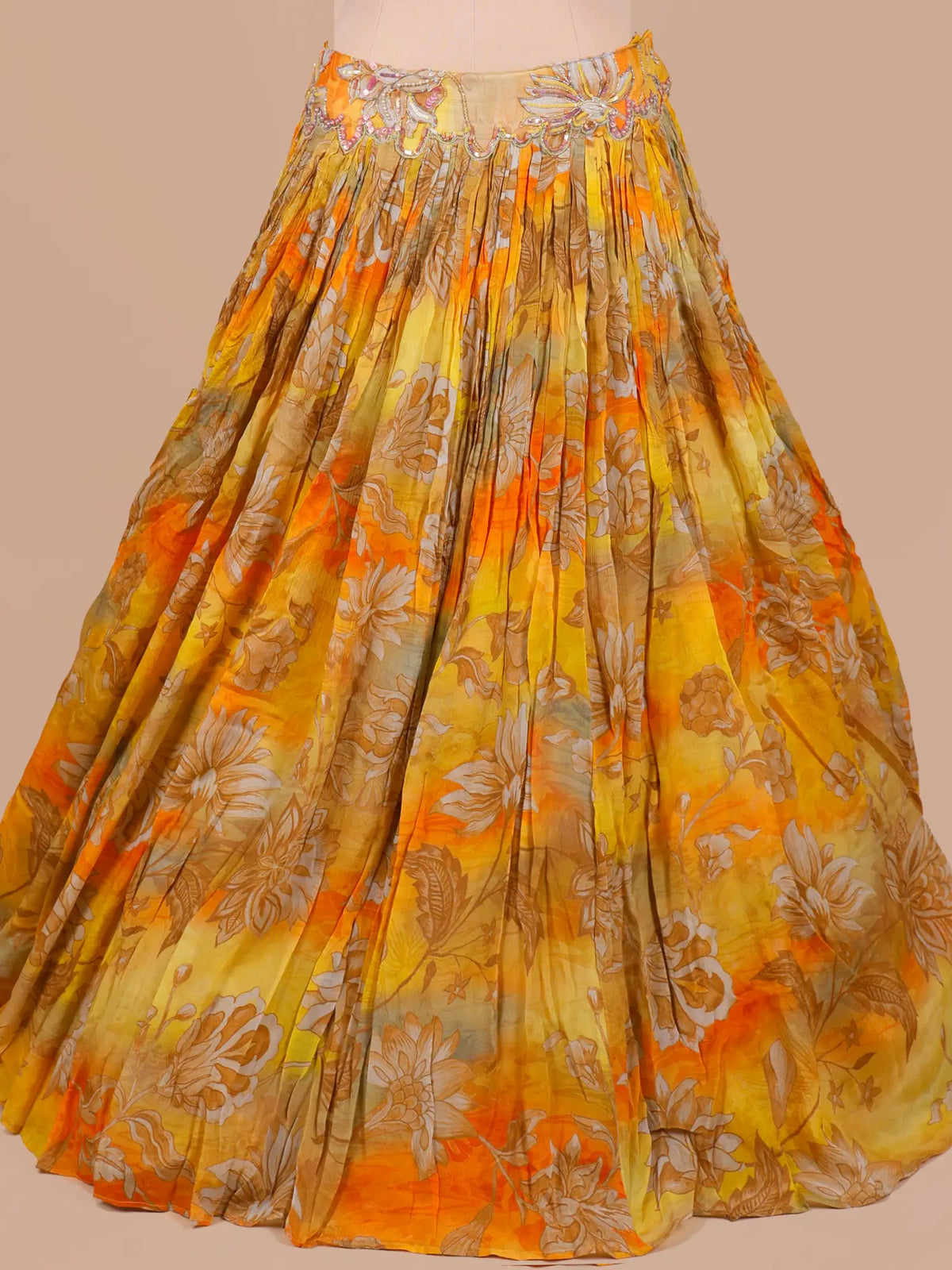 MyFashion KLS-2778 Multi Color Crepe Silk Lehenga With Diamond Work