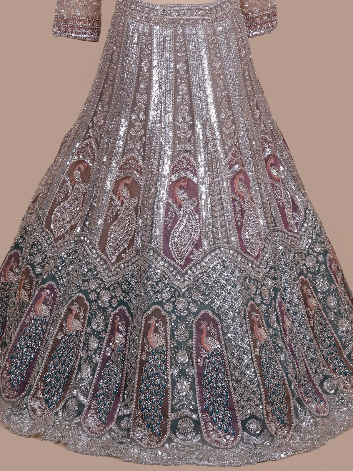 MyFashion -KLS-2817 Affordable Onion Pink Net Lehenga Choli with Designer Beads Work for Women