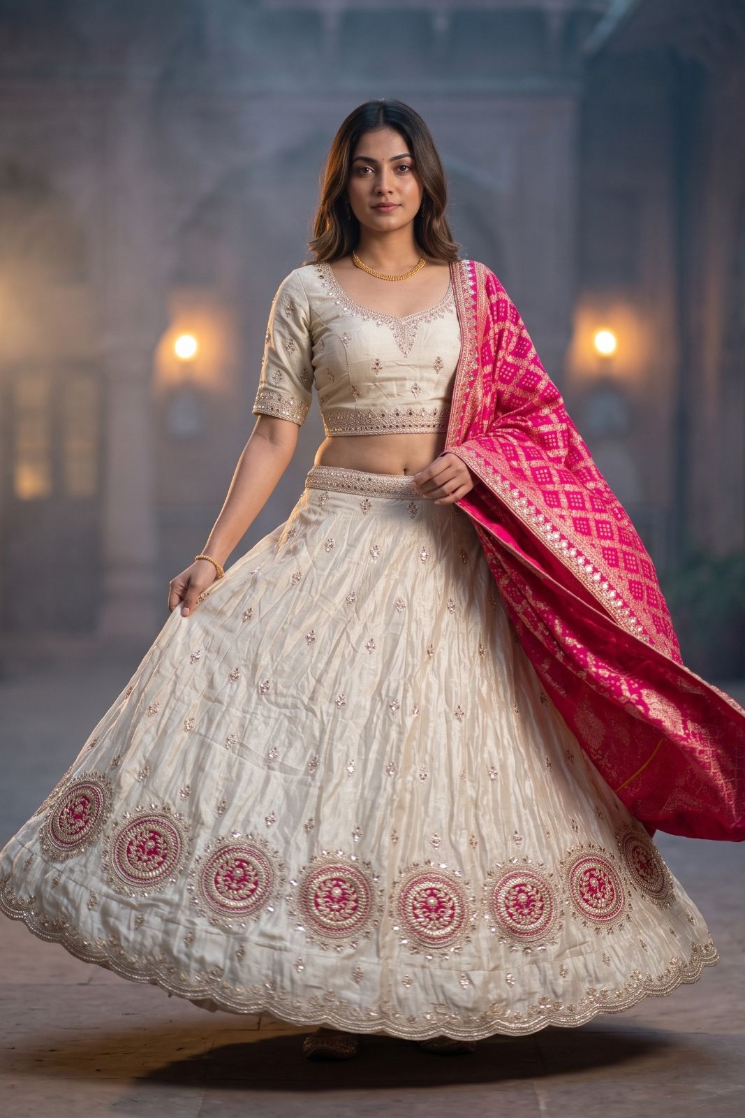 MyFashion -REET Prisha Tissue Silk Zari Embroidery Lehenga Choli