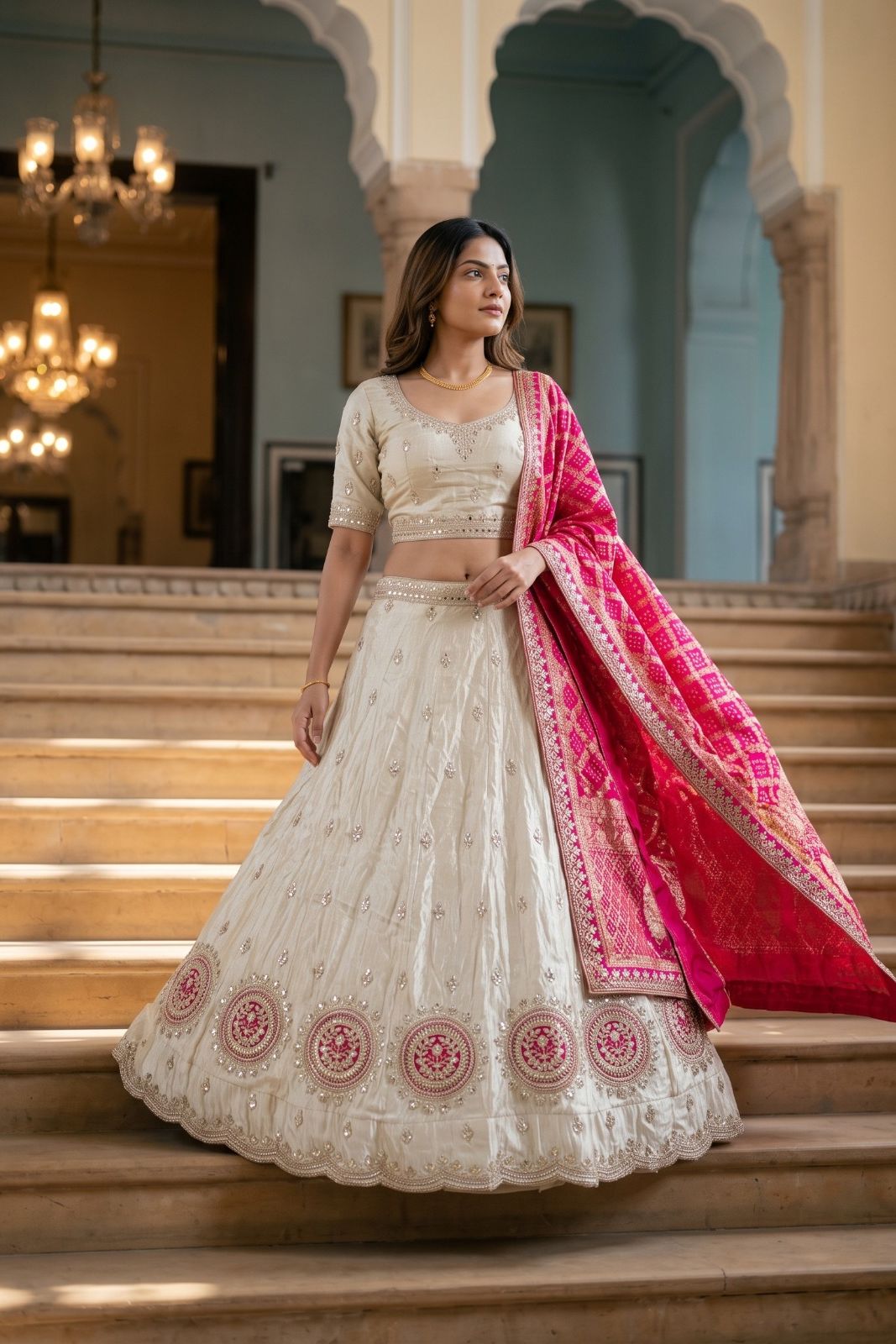 MyFashion -REET Prisha Tissue Silk Zari Embroidery Lehenga Choli