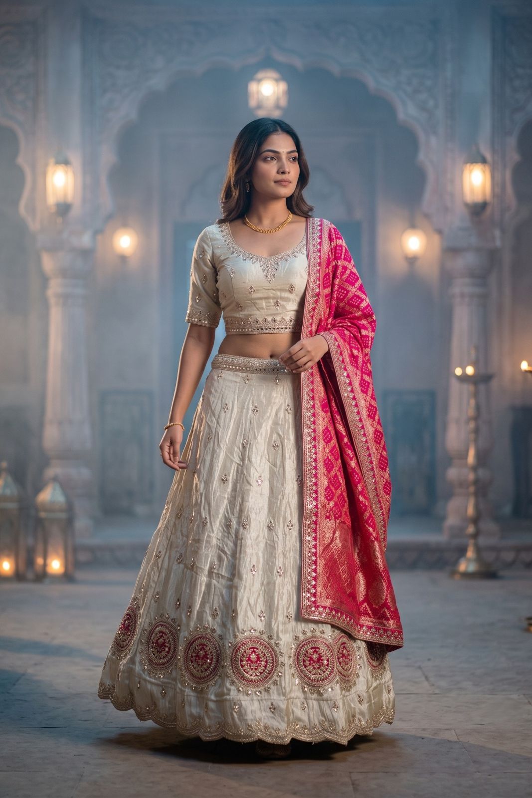 MyFashion -REET Prisha Tissue Silk Zari Embroidery Lehenga Choli