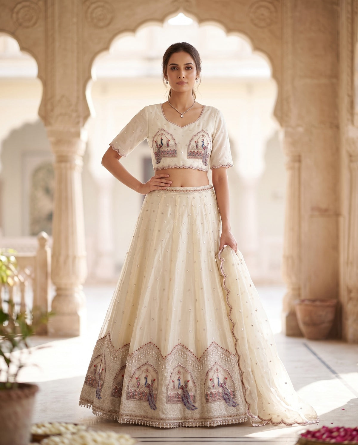 MyFashion -REET Aarna Sequin Zari Beads Pearl Work Lehenga Choli