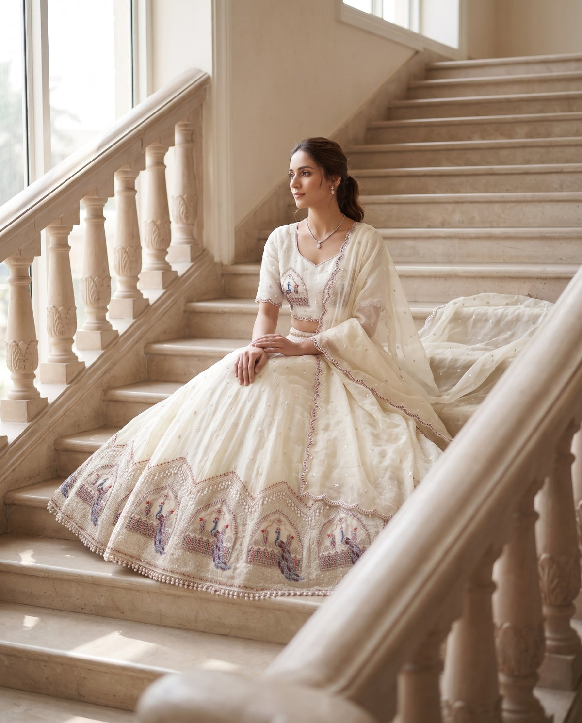 MyFashion -REET Aarna Sequin Zari Beads Pearl Work Lehenga Choli