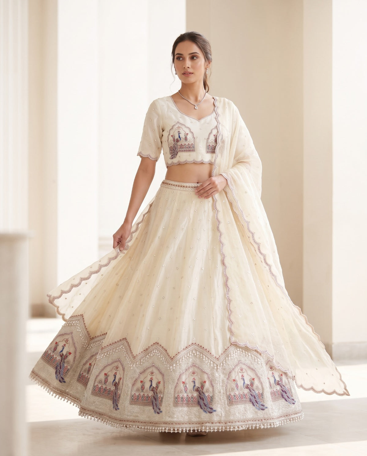 MyFashion -REET Aarna Sequin Zari Beads Pearl Work Lehenga Choli
