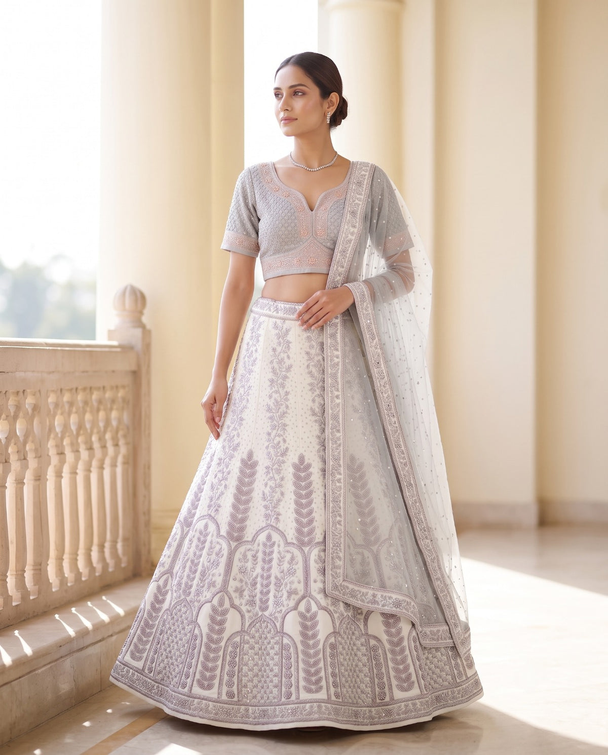 MyFashion -REET Ziya Digital Print Crystal Work Silk Lehenga Choli