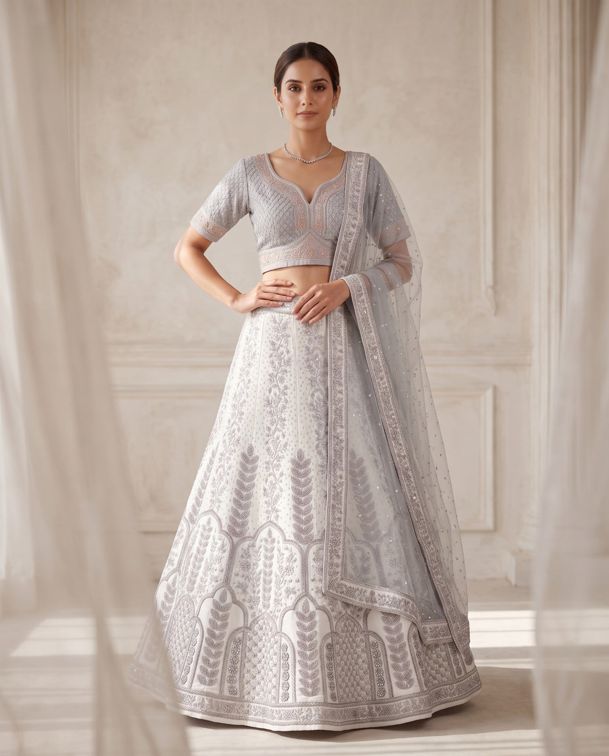 MyFashion -REET Ziya Digital Print Crystal Work Silk Lehenga Choli