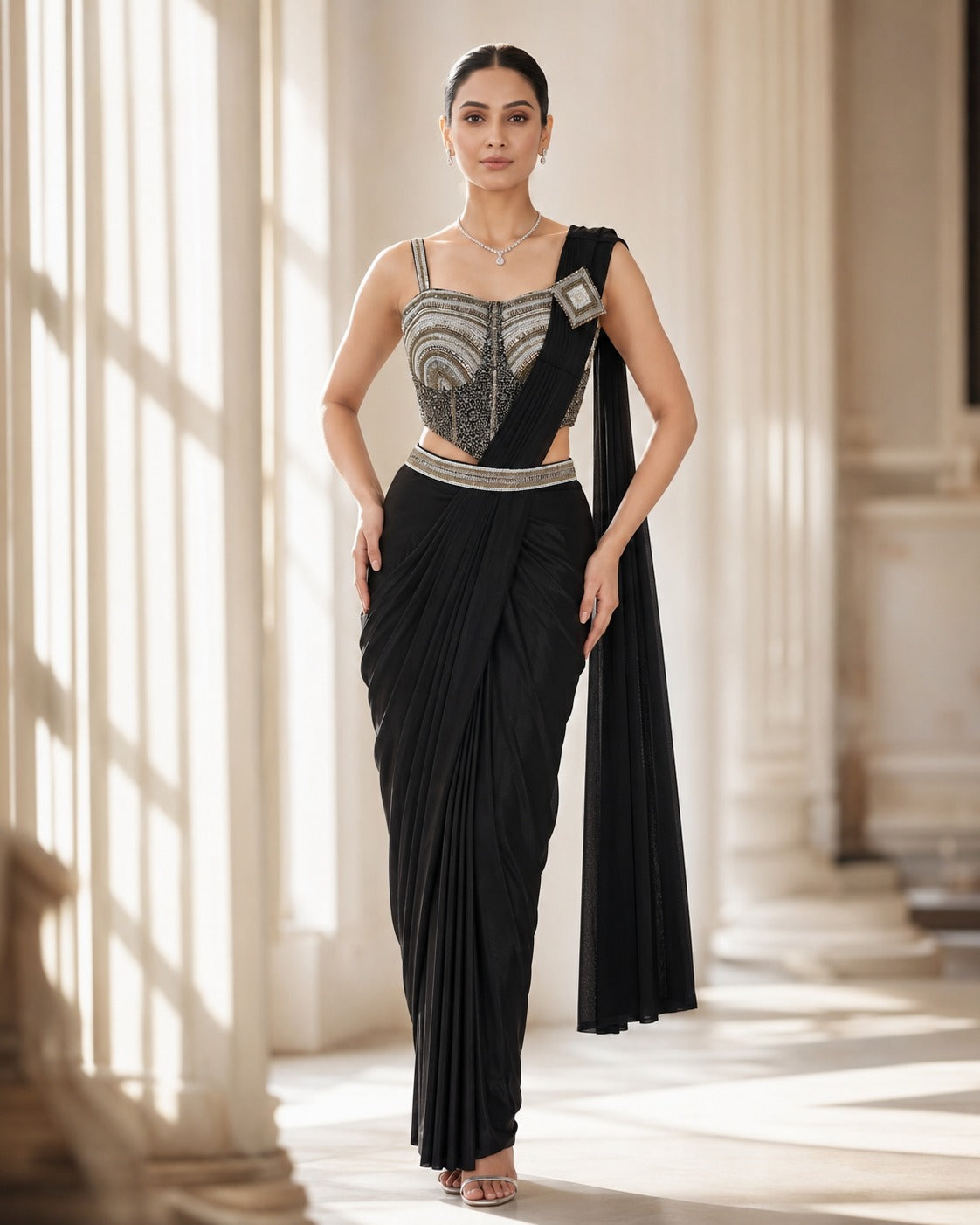 MyFashion -REET Zehra 01 Sequin Beads Work Silk Sarees