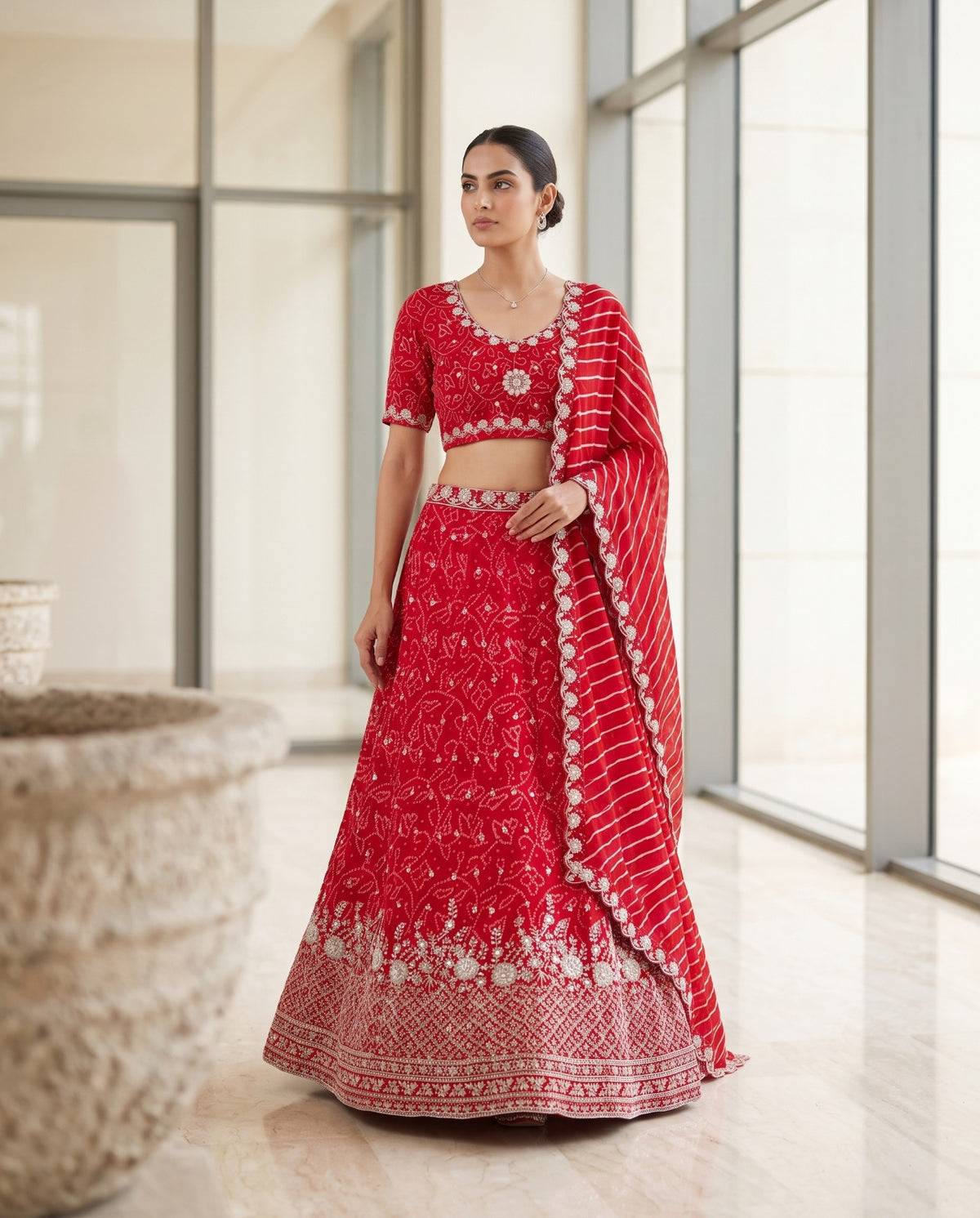 MyFashion -REET Rangrez 01 Georgette Sequence Zardozi Work Lehenga Choli