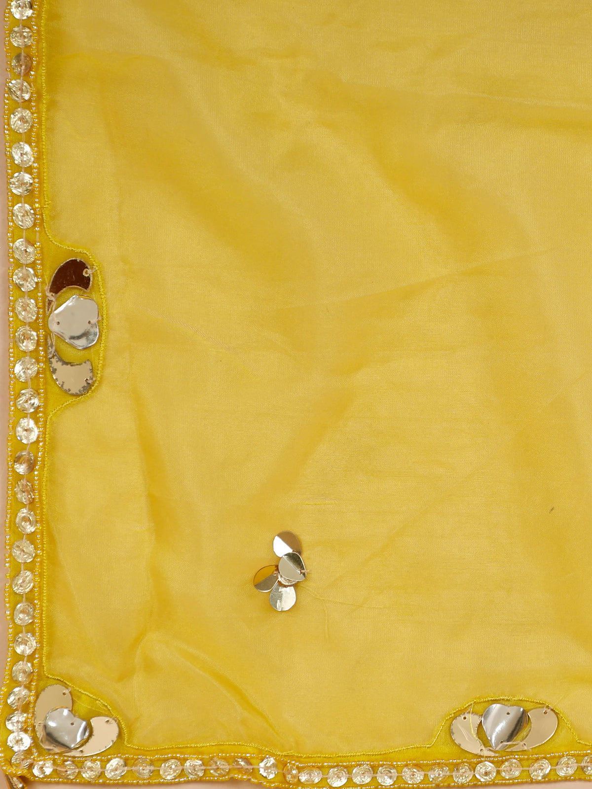 MyFashion KLS-2690 Yellow Silk Lehenga with Beads Work