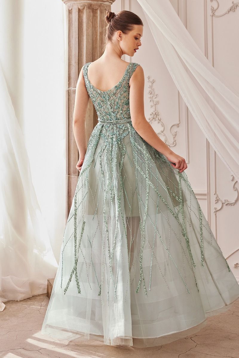 Gemma Jewel Beaded Ball Gown By Andrea And Leo -A1091