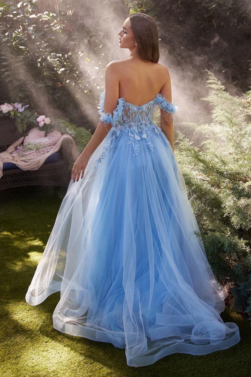 Andrea and Leo -A1237 Off Shoulder A-Line Dress