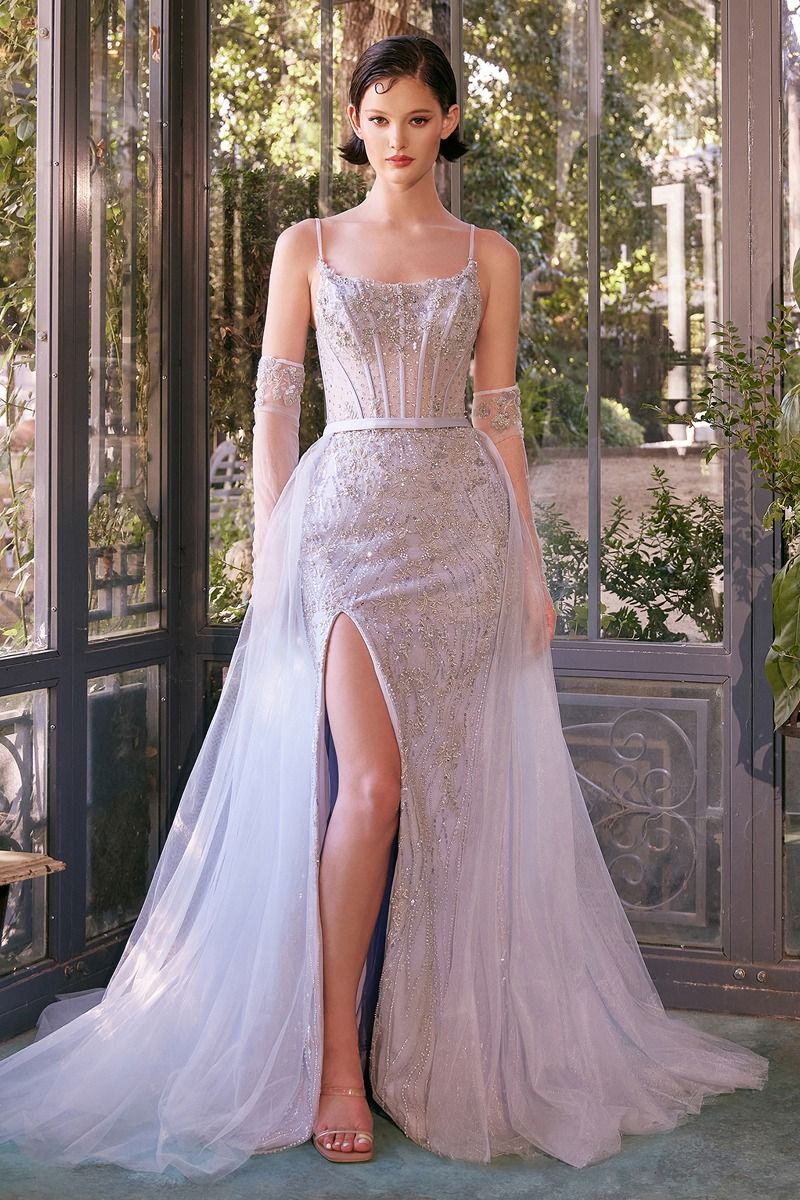 Andrea and Leo -A1361 Beaded Embellished Fitted Gown