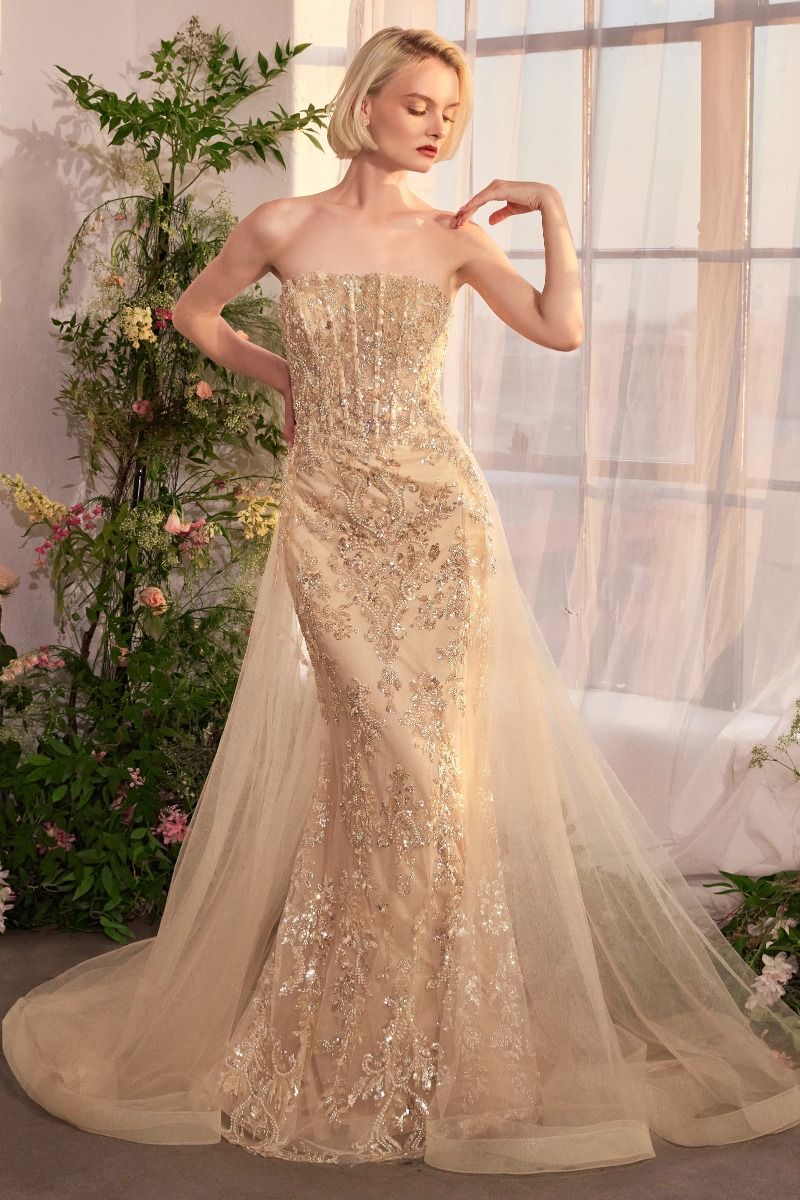 champagne lace sheath dress Bridal Sheath Dress Size US-10, Champagne ( Beige )