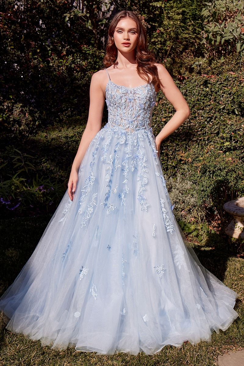 Andrea and Leo -A1437 A-Line Scoop Neck Ball Gown