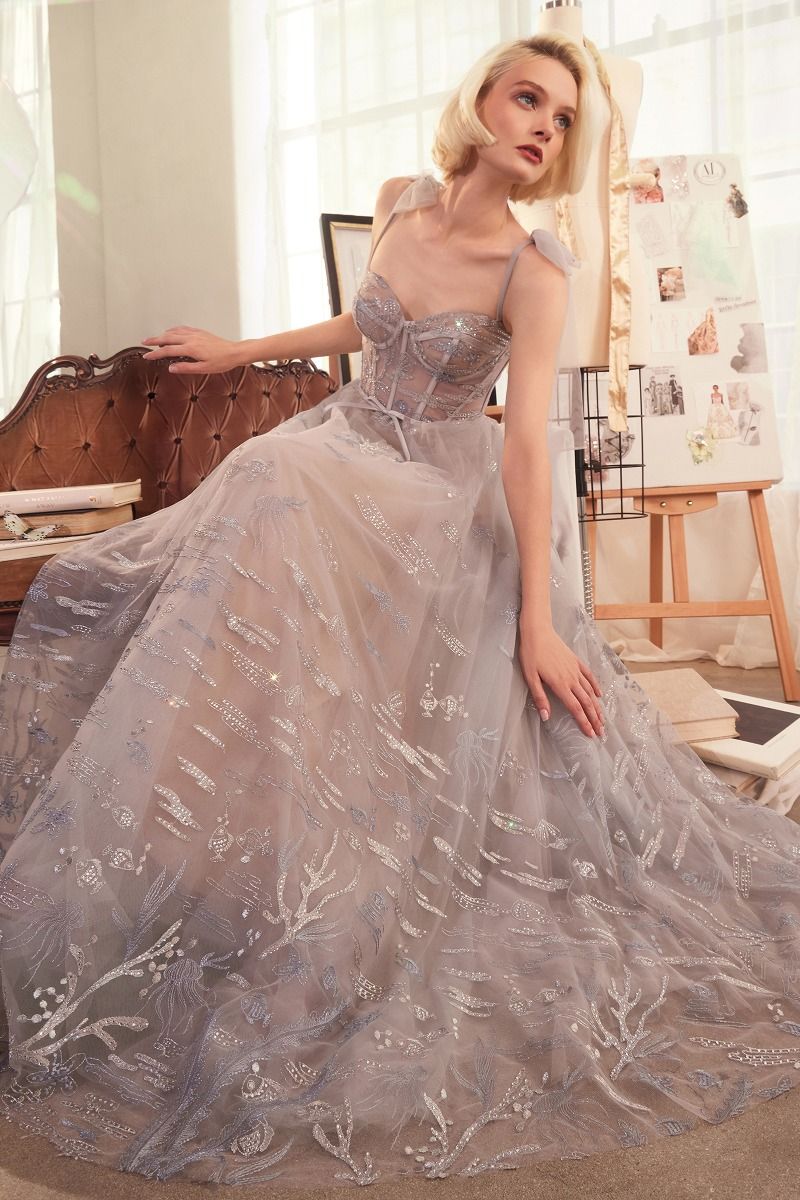 Andrea and Leo -A1458 Under The Sea Embroidery Gown