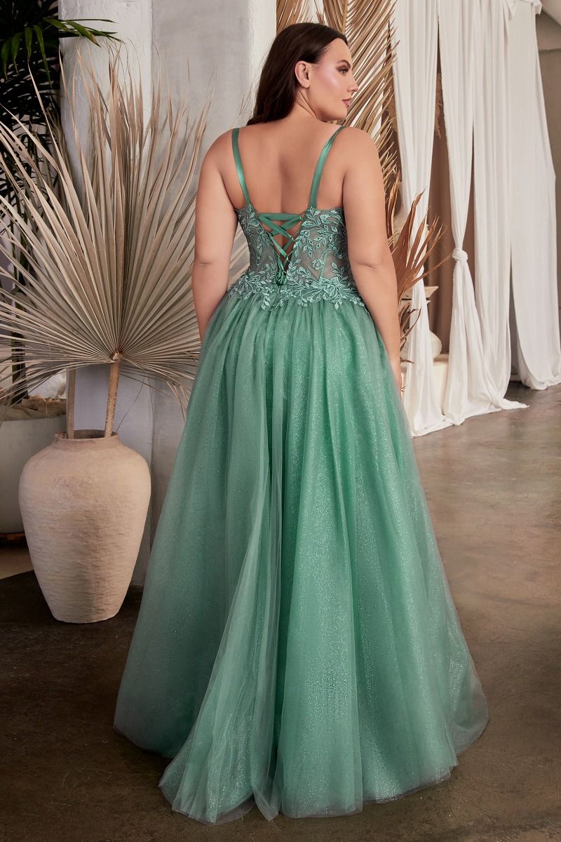 Cinderella Divine -C150C Embroidered A-line Prom Gown