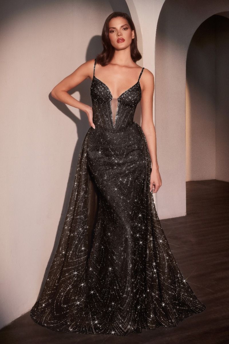 Cinderella Divine -C167 Glitter tulle & layered Prom Gown