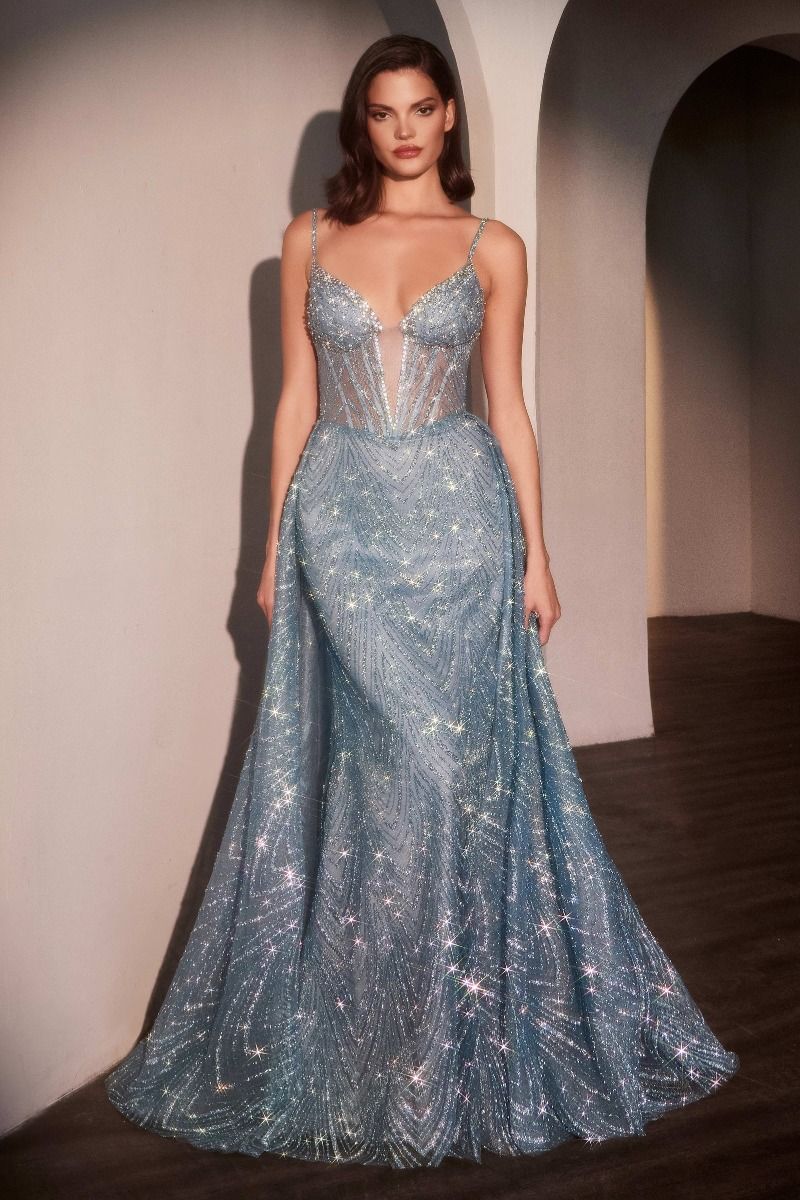 Cinderella Divine -C167 Glitter tulle & layered Prom Gown