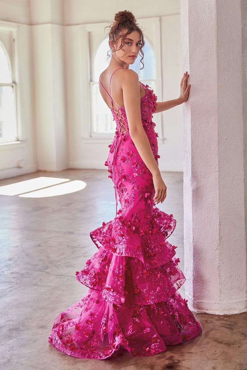 Cinderella Divine -CC2288 Plunging Mermaid Prom Gown