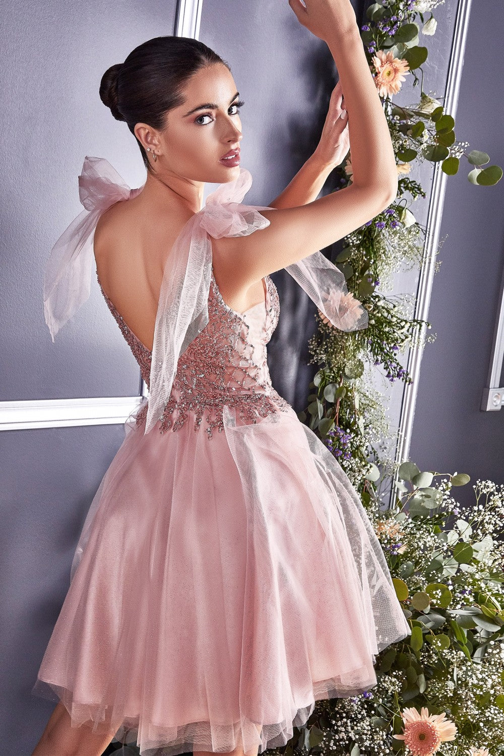 Clearance Sale A-Line Short Dress By Cinderella Divine -CD0174CL
