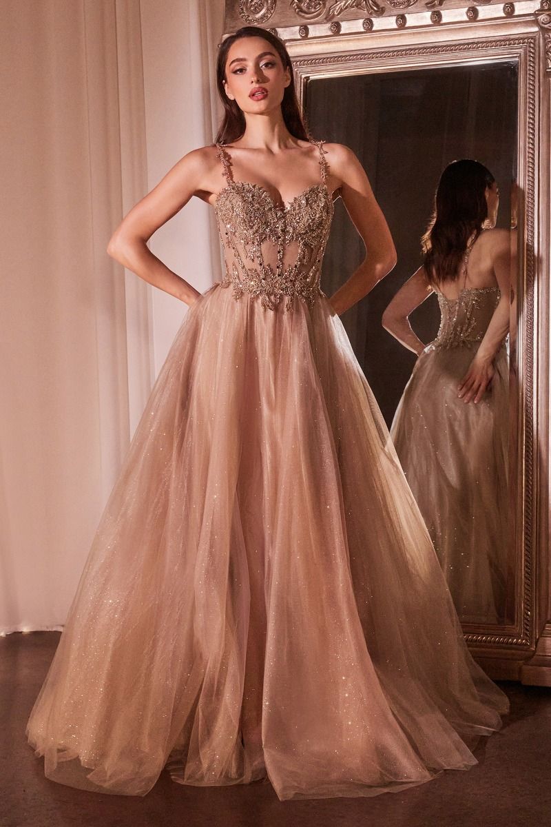 Cinderella Divine -CD0234 Sweetheart Embellished A-Line Dress