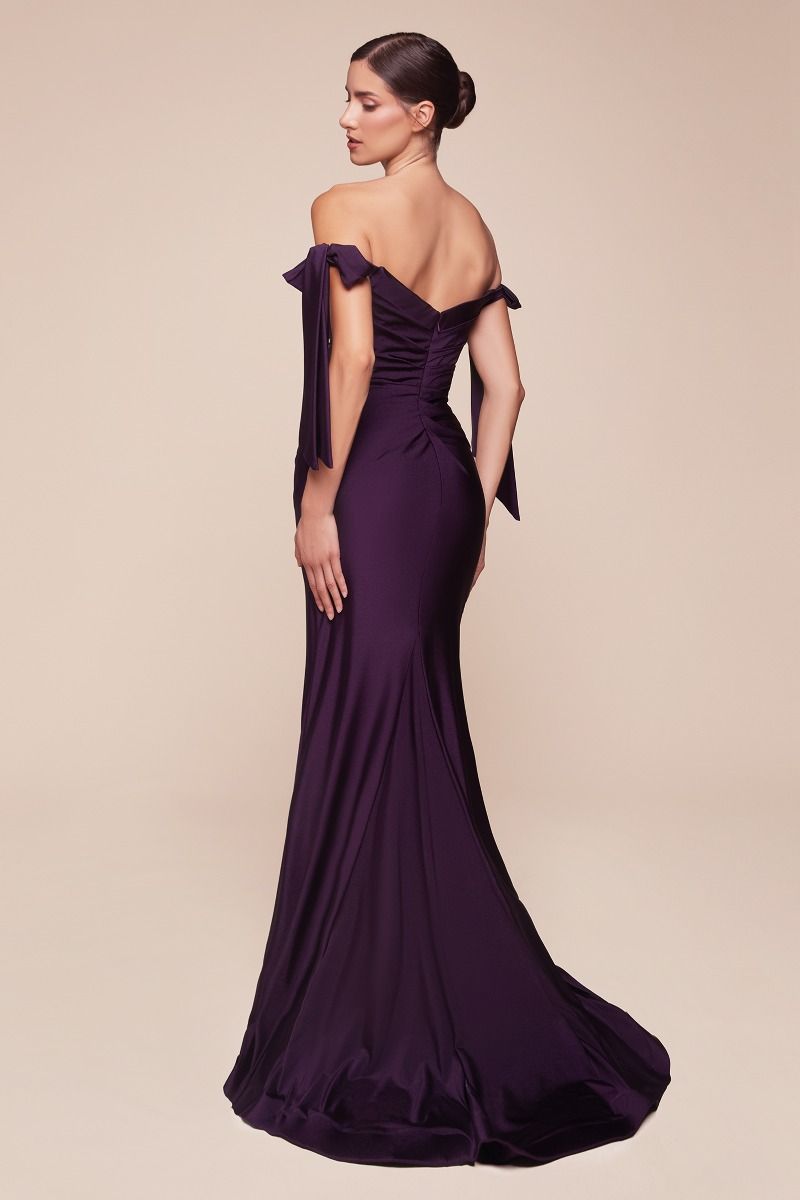 Stretch Luxe Jersey Dress-02 by Cinderella Divine -CD943