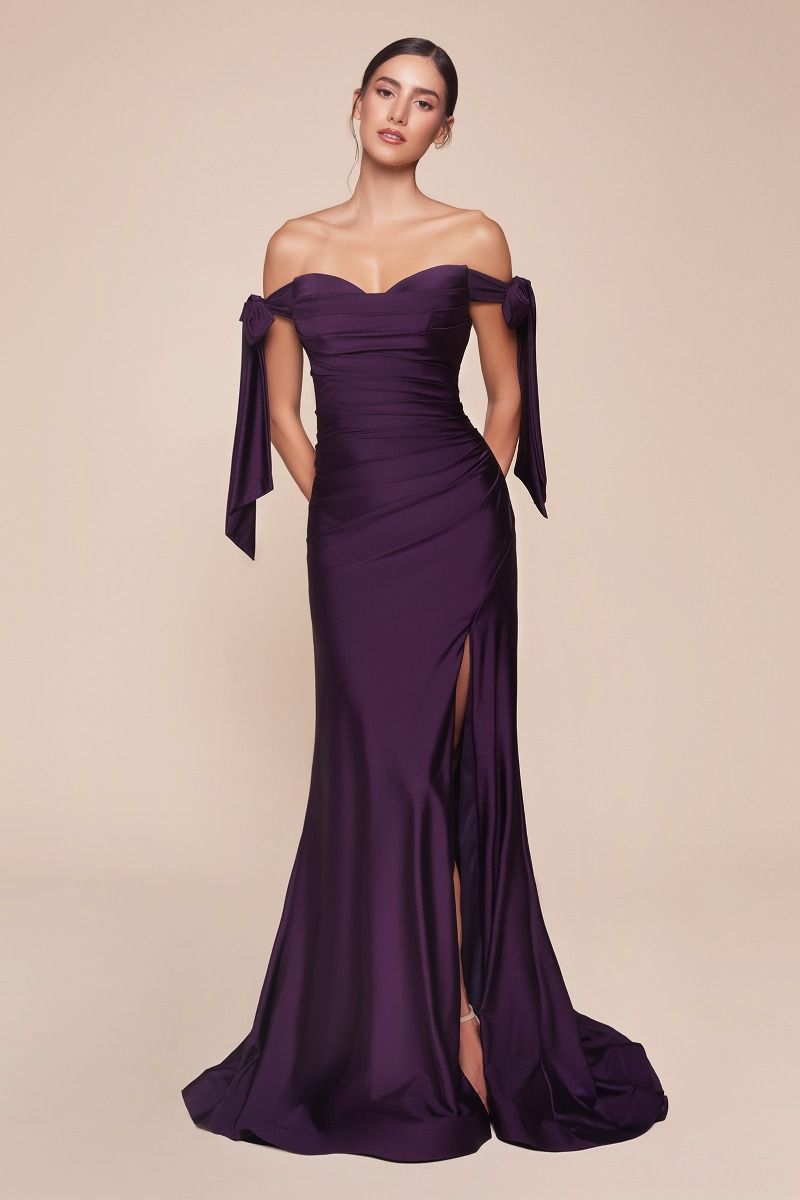 Stretch Luxe Jersey Dress-02 by Cinderella Divine -CD943