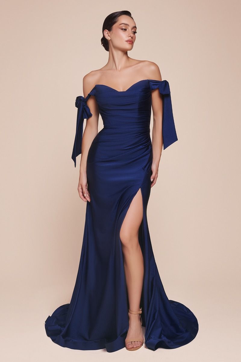 Stretch Luxe Jersey Dress-02 by Cinderella Divine -CD943