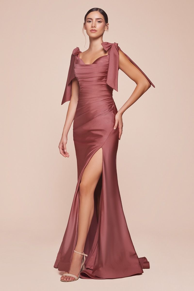 Stretch Luxe Jersey Dress-01 by Cinderella Divine -CD943